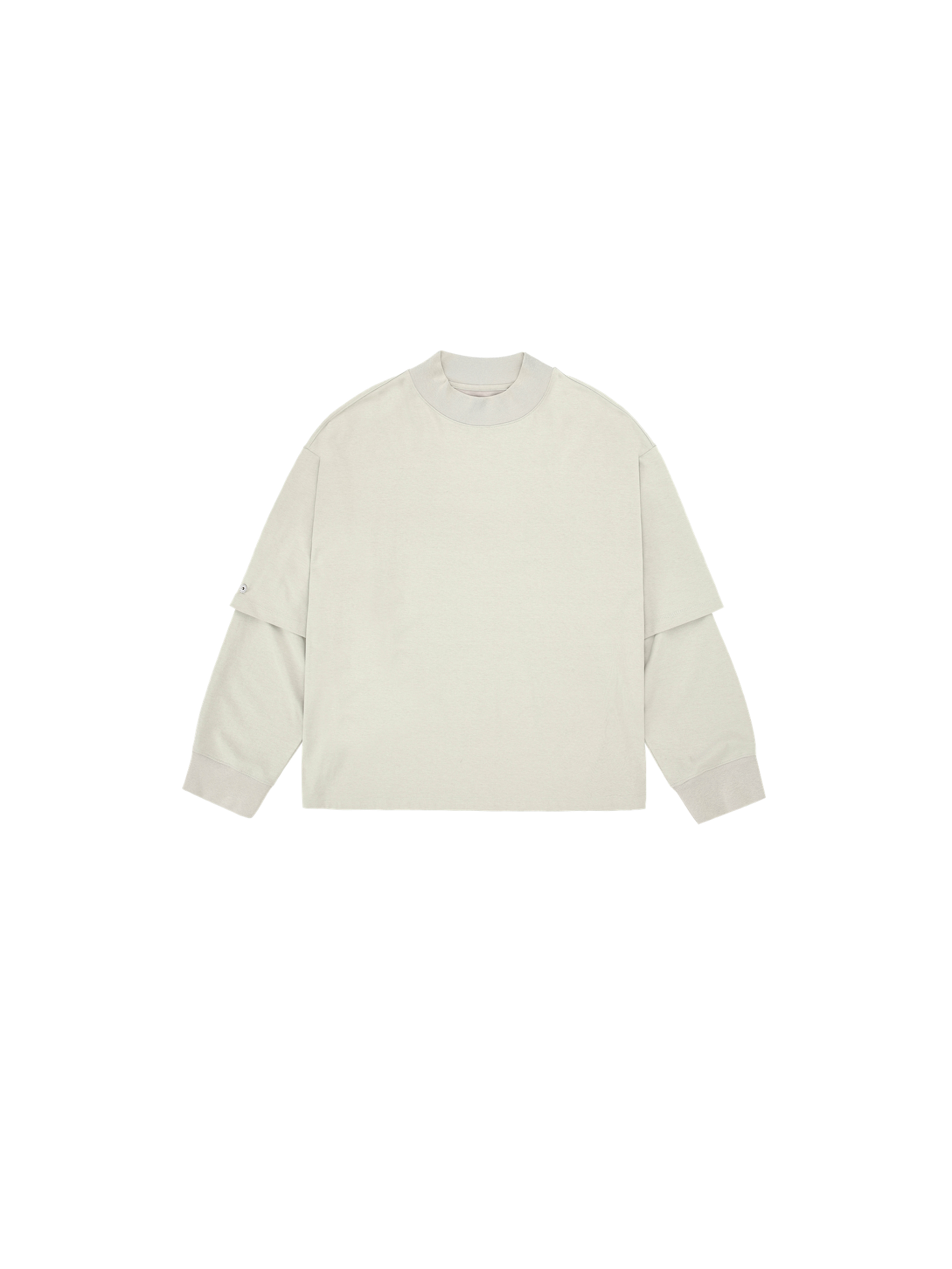 Half Sleeve Layerd T-Shirt / Beige