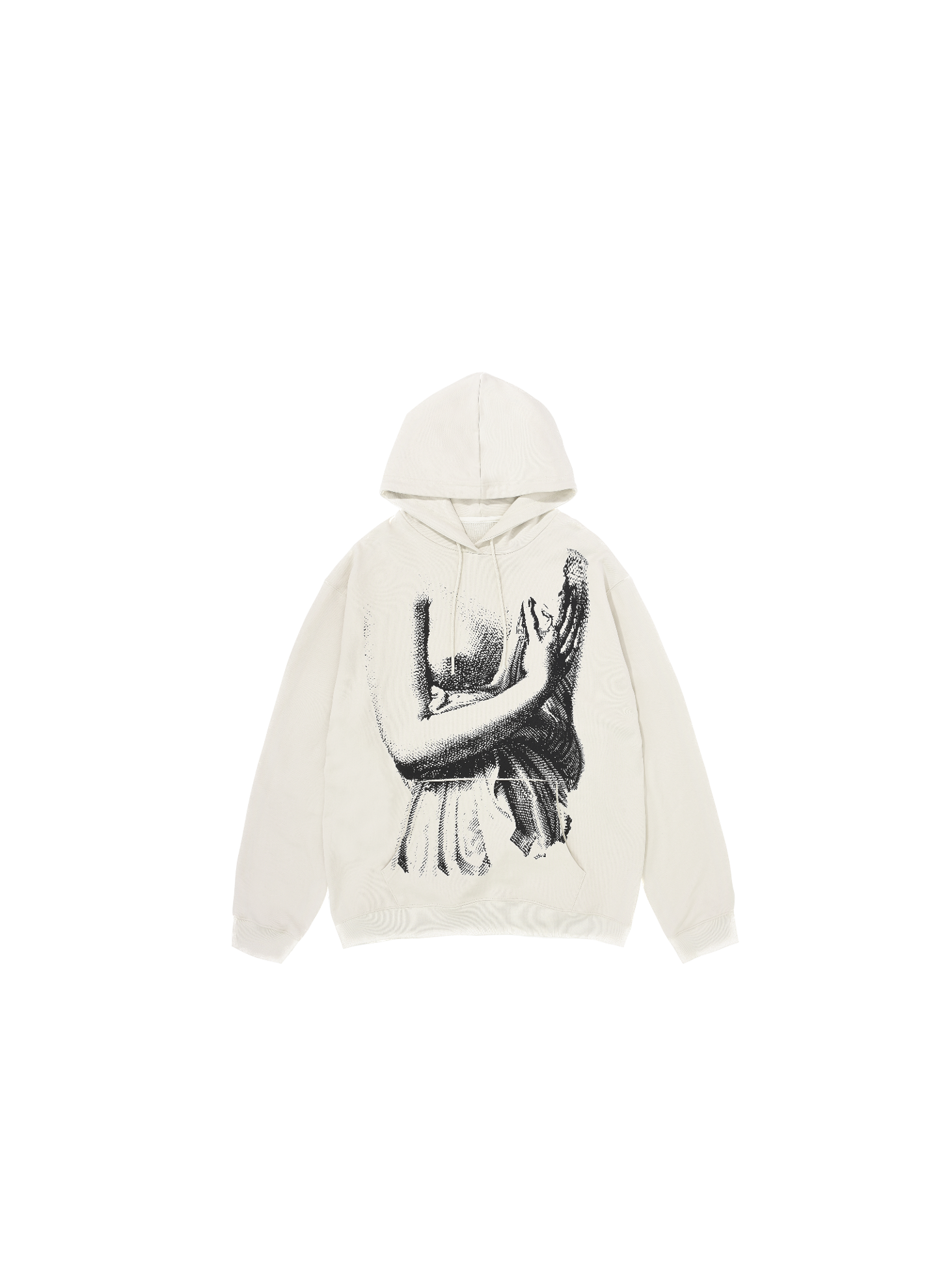 Narcissism Graphic Hoodie / White