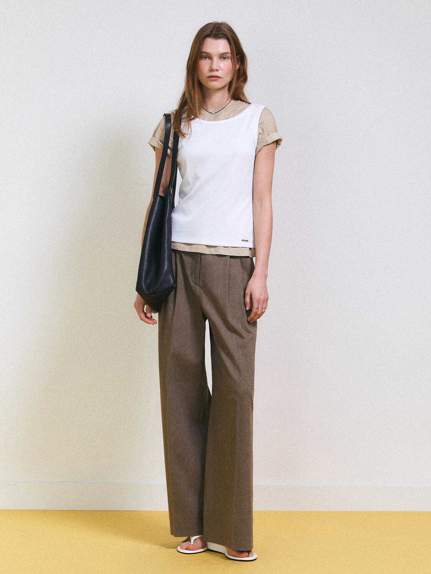 Wide Linen Pants / Khaki